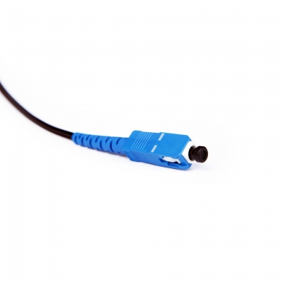 Fiber optic patch cord FTTH SC/UPC-SC/APC Black LSZH, Singlemode G.652.D (SM), Simplex, 225 m