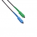 Fiber optic patch cord FTTH SC/UPC-SC/APC Black LSZH, Singlemode G.652.D (SM), Simplex, 75 m