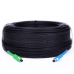 Fiber optic patch cord FTTH SC/UPC-SC/APC Black LSZH, Singlemode G.652.D (SM), Simplex, 150 m