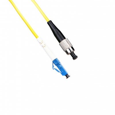 Fiber optic patch cord FC/UPC-LC/UPC Yellow LSZH, Singlemode G.652.D (SM), Simplex, 3mm - 3 m