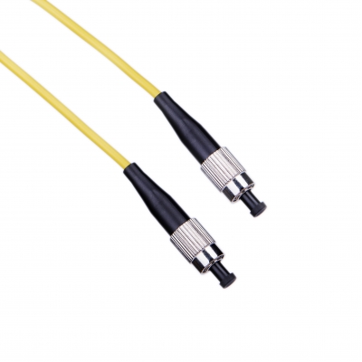 Fiber optic patch cord FC/UPC-FC/UPC Yellow LSZH, Singlemode G.652.D (SM), Simplex, 3mm - 10 m