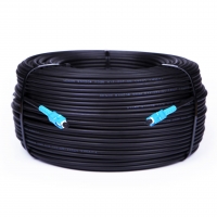 Outdoor Self-Supporting patch cord ADSS SC/UPC-SC/UPC Black HDPE, Singlemode G.652.D (SM), Simplex, 4,4mm - 50 m