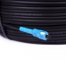Outdoor Self-Supporting patch cord ADSS SC/UPC-SC/UPC Black HDPE, Singlemode G.652.D (SM), Simplex, 4,4mm - 200 m