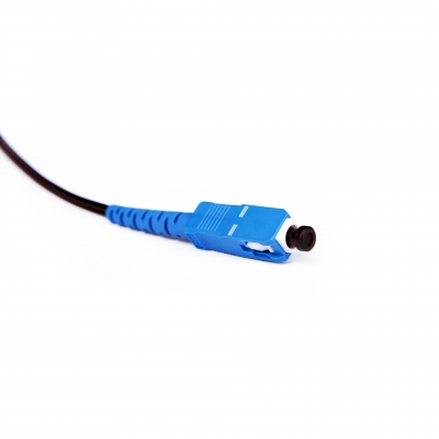 Fiber optic patch cord FTTH ADSS SC/UPC-SC/APC Black LSZH, Singlemode G.652.D (SM), Simplex, 50 m