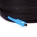 Fiber optic patch cord FTTH SC/UPC-SC/UPC Black LSZH, Singlemode G.652.D (SM), Simplex, 25 m