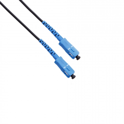 Fiber optic patch cord FTTH SC/UPC-SC/UPC Black LSZH, Singlemode G.652.D (SM), Simplex, 150 m