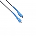 Fiber optic patch cord FTTH SC/UPC-SC/UPC Black LSZH, Singlemode G.652.D (SM), Simplex, 100 m