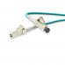 Optical patch cord NanoConnect LC/UPC-LC/UPC Turquoise LSZH, Multimode OM3 (MM), Simplex, 2mm - 10m