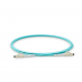 Optical patch cord NanoConnect LC/UPC-LC/UPC Turquoise LSZH, Multimode OM3 (MM), Simplex, 2mm - 1m