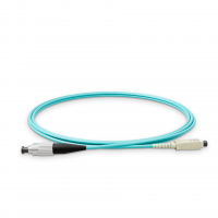 Fiber optic patch cord SC/UPC-FC/UPC Turquoise LSZH, Multimode OM3 (MM), Simplex, 2mm - 2 m