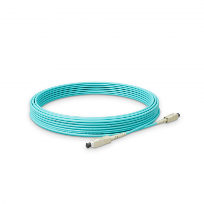 Optical patch cord NanoConnect SC/UPC-SC/UPC Turquoise LSZH, Multimode OM3 (MM), Simplex, 2mm - 10m