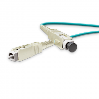 Optical patch cord NanoConnect SC/UPC-SC/UPC Turquoise LSZH, Multimode OM3 (MM), Simplex, 2mm - 10m