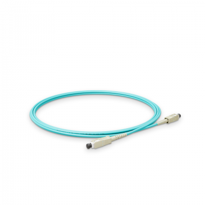 Optical patch cord NanoConnect SC/UPC-SC/UPC Turquoise LSZH, Multimode OM3 (MM), Simplex, 2mm - 1m