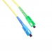 Fiber optic patch cord SC/UPC-SC/APC Yellow LSZH, Singlemode G.652.D (SM), Simplex, 3mm - 1 m