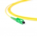 Fiber optic patch cord SC/APC-SC/APC Yellow LSZH, Singlemode G.652.D (SM), Simplex, 3mm - 3 m