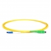 Fiber optic patch cord SC/APC-LC/UPC Yellow LSZH, Singlemode G.652.D (SM), Simplex, 3mm - 3 m