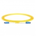 Fiber optic patch cord LC/UPC-LC/UPC Yellow LSZH, Singlemode G.652.D (SM), Simplex, 3mm - 1 m