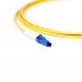 Fiber optic patch cord LC/UPC-LC/UPC Yellow LSZH, Singlemode G.652.D (SM), Simplex, 3mm - 1 m