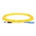 Fiber optic patch cord FC/UPC-SC/UPC Yellow LSZH, Singlemode G.652.D (SM), Simplex, 3mm - 10 m