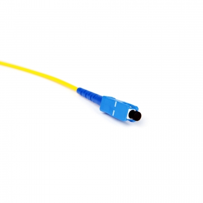 Fiber optic patch cord FC/UPC-SC/UPC Yellow LSZH, Singlemode G.652.D (SM), Simplex, 3mm - 1 m