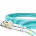 Optical patch cord NanoConnect LC/UPC-LC/UPC Turquoise LSZH, Multimode OM3 (MM), Duplex, 2mm - 10m
