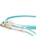 Optical patch cord NanoConnect LC/UPC-LC/UPC Turquoise LSZH, Multimode OM3 (MM), Duplex, 2mm - 2m