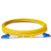 Fiber optic patch cord LC/UPC-LC/UPC Yellow LSZH, Singlemode G.657.А2 (SM) Flex, Duplex, 2mm - 10 m