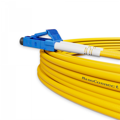 Fiber optic patch cord LC/UPC-LC/UPC Yellow LSZH, Singlemode G.657.А2 (SM) Flex, Duplex, 2mm - 15 m