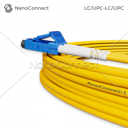 Патч-корд оптичний LC/UPC-LC/UPC Жовтий LSZH, Singlemode G.657.А2 (SM) Flex, Duplex, 2мм - 15 м