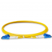Fiber optic patch cord LC/UPC-LC/UPC Yellow LSZH, Singlemode G.657.А2 (SM) Flex, Duplex, 2mm - 1 m