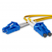 Fiber optic patch cord LC/UPC-LC/UPC Yellow LSZH, Singlemode G.657.А2 (SM) Flex, Duplex, 2mm - 1 m