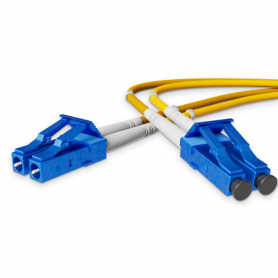 Fiber optic patch cord LC/UPC-LC/UPC Yellow LSZH, Singlemode G.657.А2 (SM) Flex, Duplex, 2mm - 5 m