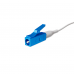 Fiber optic pigtail LC/UPC White LSZH, Singlemode G.652.D (SM), Simplex, 0,9mm - 1,5 m