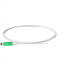Fiber optic pigtail SC/APC White LSZH, Singlemode G.652.D (SM), Simplex, 0,9mm - 1,5 m