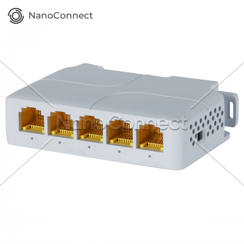 POE подовжувач NC-POE14GB 5-портовий, 1000 Мбіт/с 90 Вт, Gigabit extender