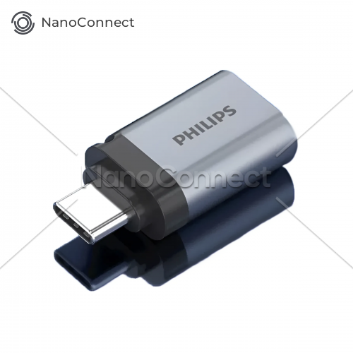 Адаптер Philips OTG Type-C to USB 3.0 Silver, SWR3001B/93
