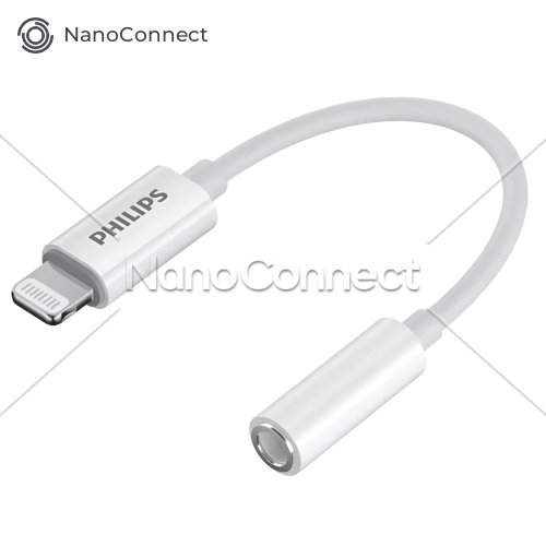Philips Lightning to 3.5mm Audio Adapter for iPhone, iPad, iPod, SWR1504D