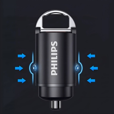 Автомобільний зарядний пристрій для телефона Philips PD45W, USB/Type-C із швидкою зарядкою, DLP4316B/93