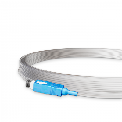 Fiber optic patch cord NanoConnect SC/UPC-SC/UPC Transparent PVC, Singlemode G.657.А2 (SM) Flex, Simplex, 0,9mm - 20 m