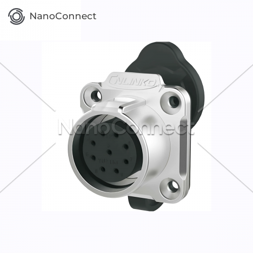 Waterproof Cnlinko IP67 connector LP-20, 9 pin, 5A, 250V