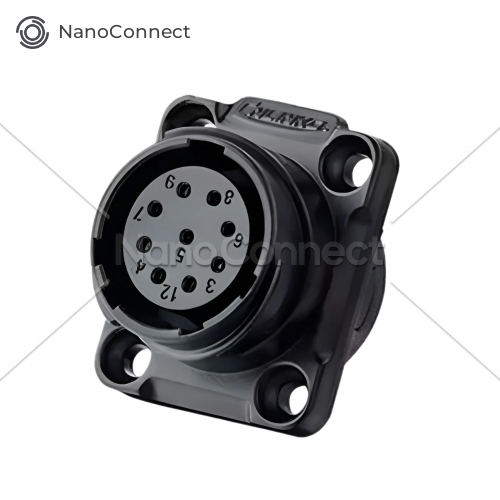 Waterproof Cnlinko IP67 connector YM-20-J09SX-02-401A, 9 pin, 5A, 250V