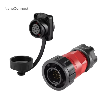 Waterproof Cnlinko IP67 connector YM-20, 9 pin, 5A, 250V