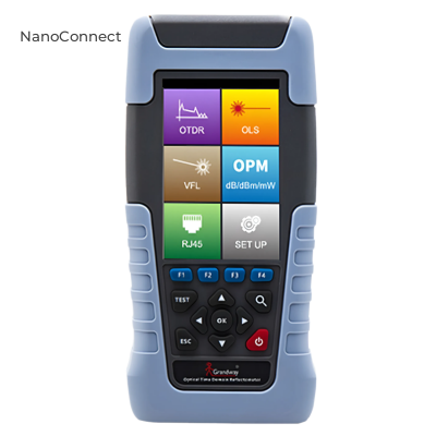 Portable Reflectometer Grandway FHO1000-D22 1310/1550 nm, 22/20 dB, with PM, VFL, LS options