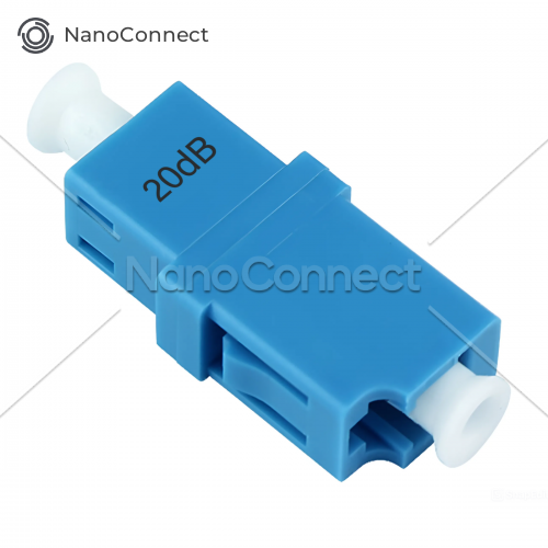 Оптичний атенюатор NanoConnect LC/UPC-LC/UPC male-male Singlemode 20 дБ