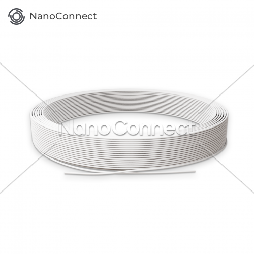 Fiber Optic Wire White Simplex, SM 9/125 G.652.D, LSZH, 0.9mm, easy strip - 40m