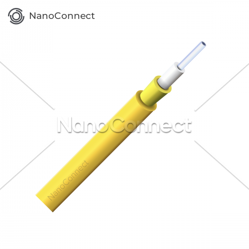Fiber Optic Wire Yellow Simplex, SM 9/125 G.652.D, LSZH, 2.0mm - 20m