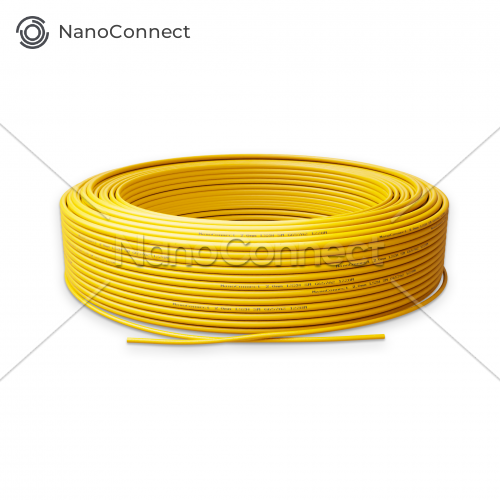 Fiber Optic Wire Yellow Simplex, SM 9/125 G.652.D, LSZH, 2.0mm - 50m