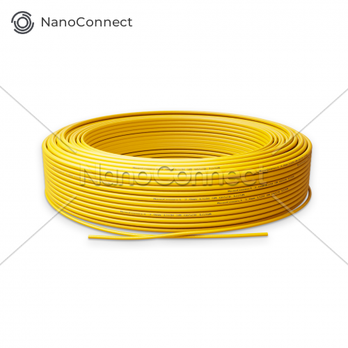 Fiber Optic Wire Yellow Simplex, SM 9/125 G.652.D, LSZH, 3.0mm - 50m
