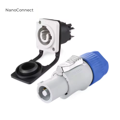Waterproof Cnlinko PowerCon connector IP65 YF-24, plug + socket