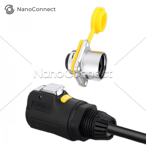 Waterproof Cnlinko RJ-45 connector IP67 LP-24, plug + socket